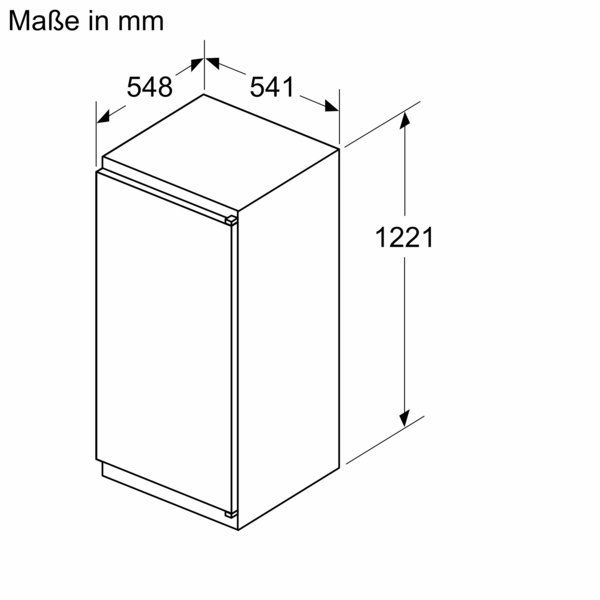 Constructa Einbaukühlschrank 122,5 cm, CK141NSE0